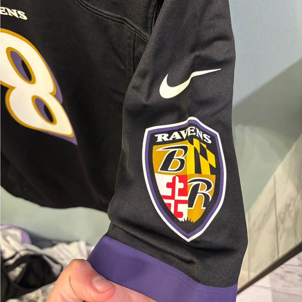 Baltimore Ravens Lamar Jackson Black Nike Jersey - Picture 2 of 6